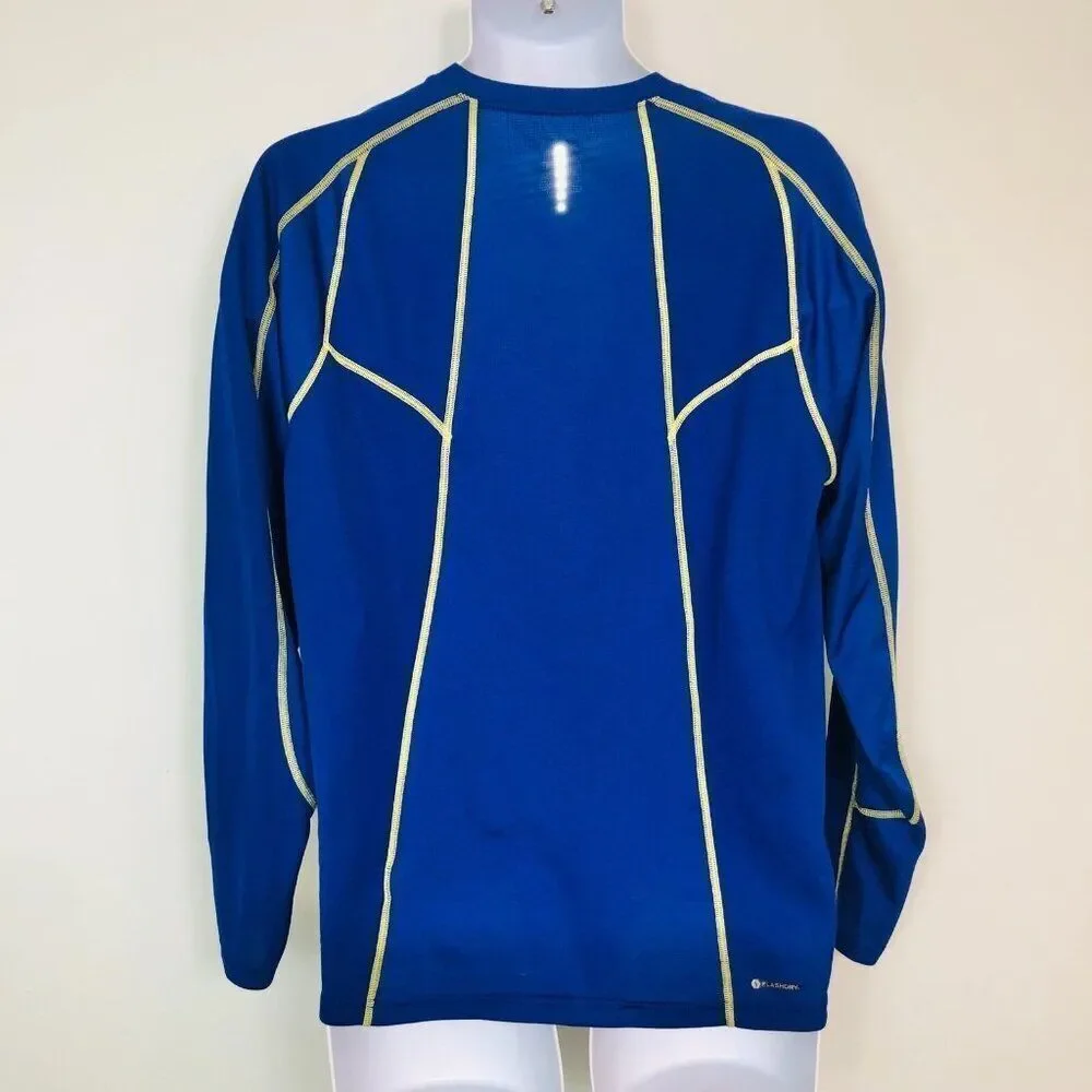 The North Face Mens L Blue Shirt Layering Long Sleeve Athletic Flash Dry